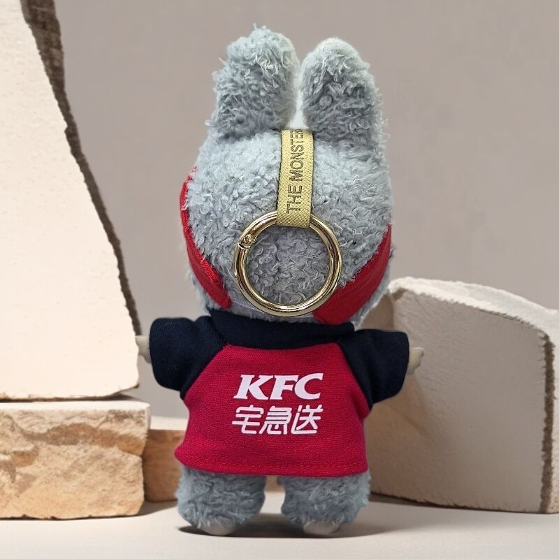 仅衣服] 一二代Labubu衣服挂件拉布布坐坐娃衣肯德基工作服套装|undefined