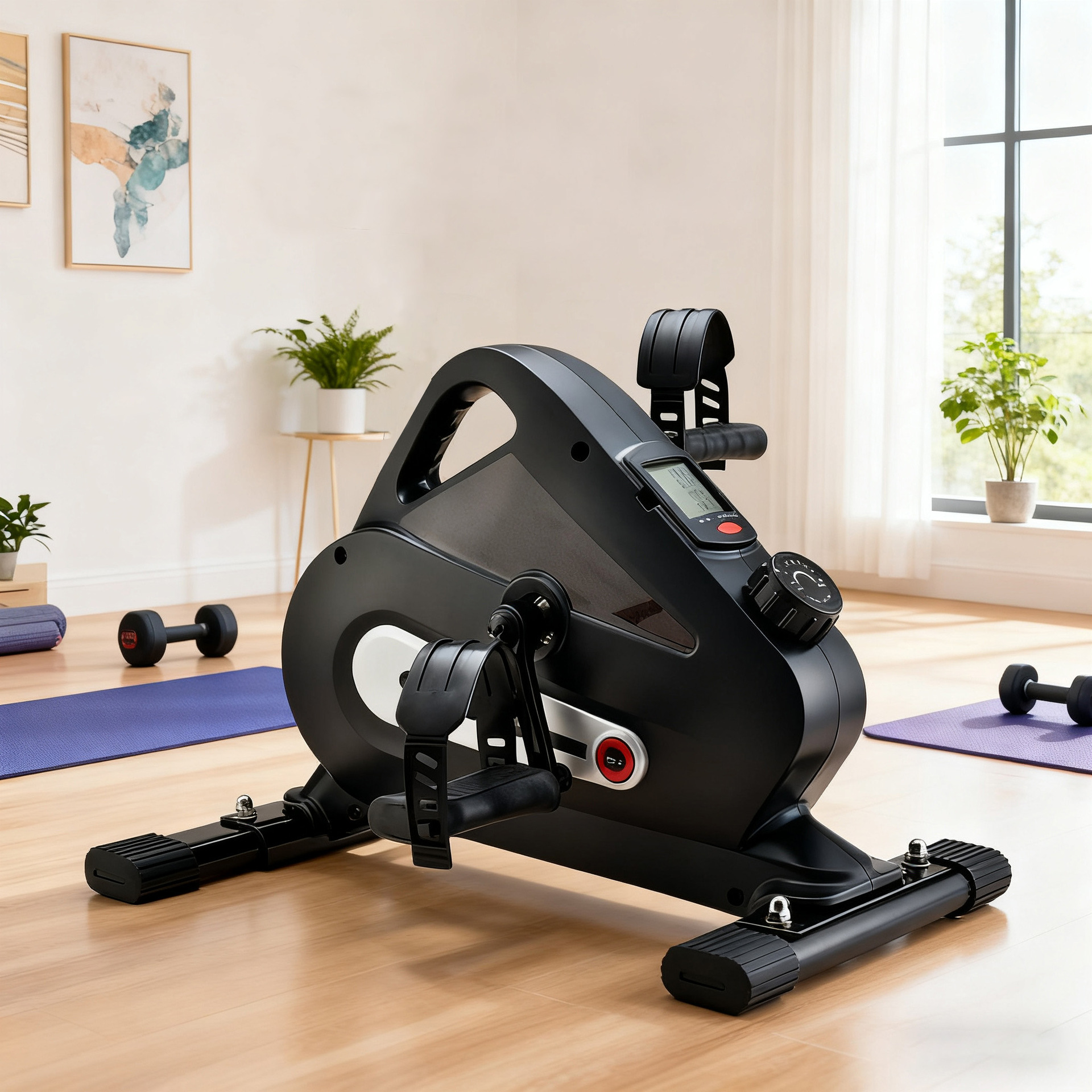 Cross-Border Mini Exercise Bike, Spinning Bike, Silent Indoor Magnetic Suction Stepper for the Elderly, Slimming Leg Exercise Bike