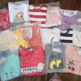 Stock 外贸原单尾货工厂库存批发巴拉旗下品牌短袖巴蒂4-12T