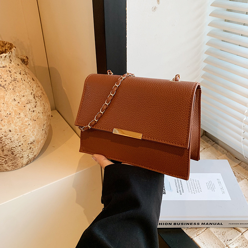 cross-border small bag women‘s simple fashion all-match new retro shoulder messenger bag leisure commute small square bag fashion