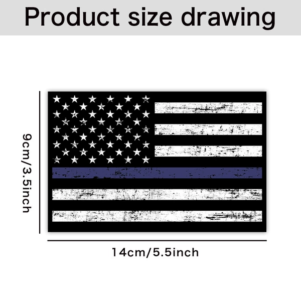 American flag black