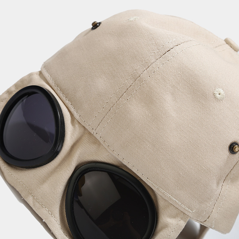 Versione coreana di occhiali hip-hop, occhiali da sole da baseball da uomo e da donna, cappello protettivo da pilota, alla moda, traspirante,_voghion.com