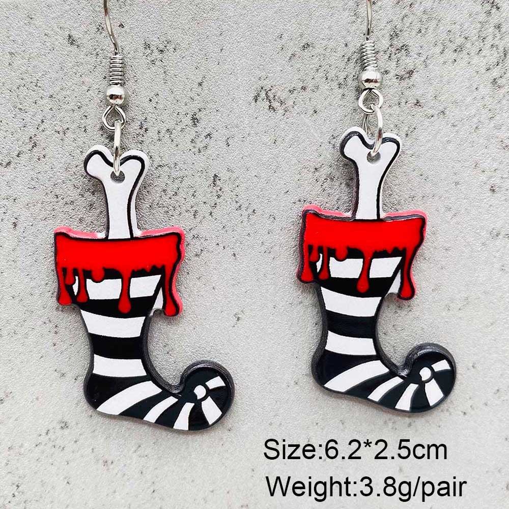 1 Pair Quantity Holiday, Party Occasion 1 Pair Christmas Cute U Shape Geometric Cartoon Character Enamel Arylic Ear Hook