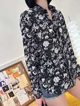 深圳南油高端原单SP家22春夏复古高级法兰西玫瑰痞帅女孩质感衬衣