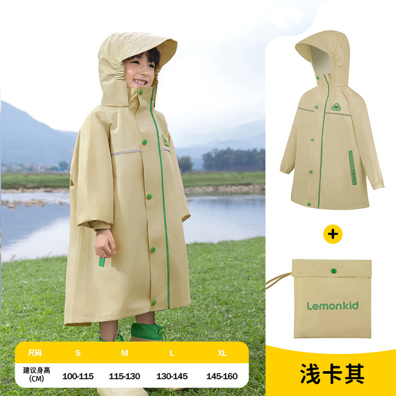 Lemonkid レモンベビー 子供用レインコート 男の子 女の子 ポンチョ 小学生 雨具 幼稚園 防水服|undefined