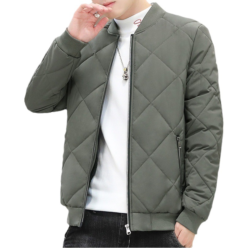 Nueva ropa acolchada de algodón caliente engrosada para ropa de hombre transfronteriza de Amazon para hombres Ropa acolchada de algodón con cuello de pie transfronterizo 2023 Otoño e Invierno