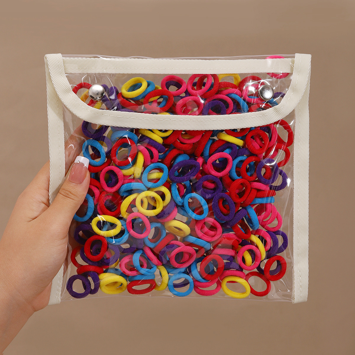 Anillo de cabello de color para niños 3cm gran no lesiones cabello de cabello de cola de caballo alta cuerda de cabello niñas correa de goma de alta elasticidad