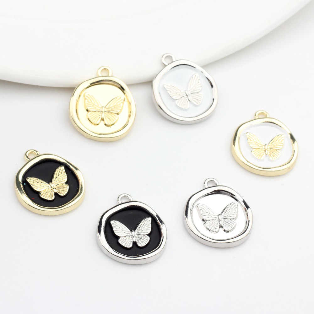 Zinc Alloy Round Butterfly display picture 5