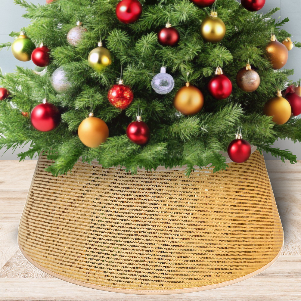 Nuevo árbol de Navidad de sequillas de Navidad ornamentos collar valla escena de diseño props artesanía al por mayor