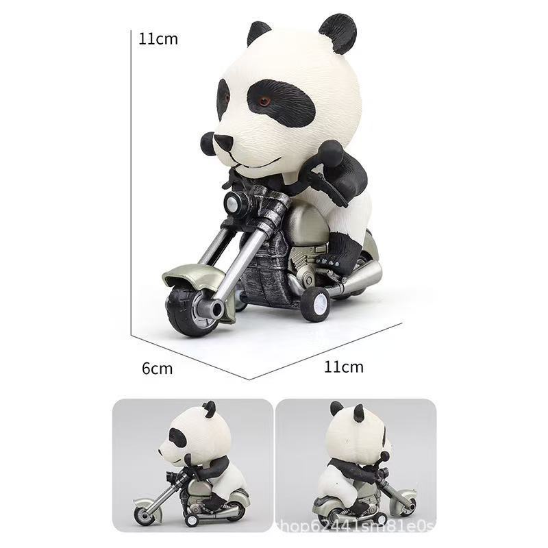 车载漂移霸王龙骑摩托车恐龙惯性随车转动解压创意新奇特汽车摆件详情17