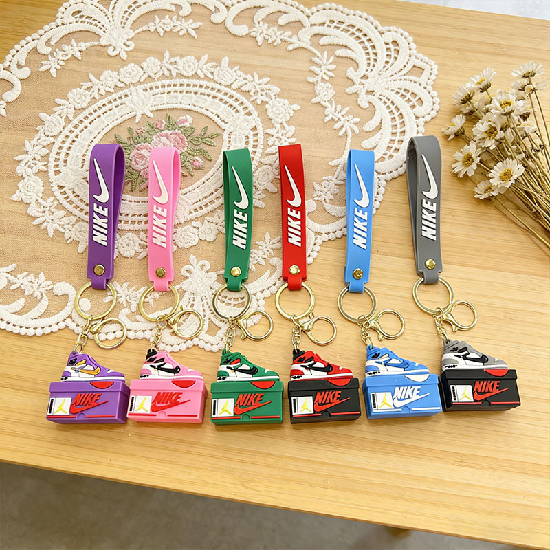Male and Female Couple Aj Sneaker Keychain Nike Pendant Car Keychain Personalized Creative Bag Accessory Small Gift