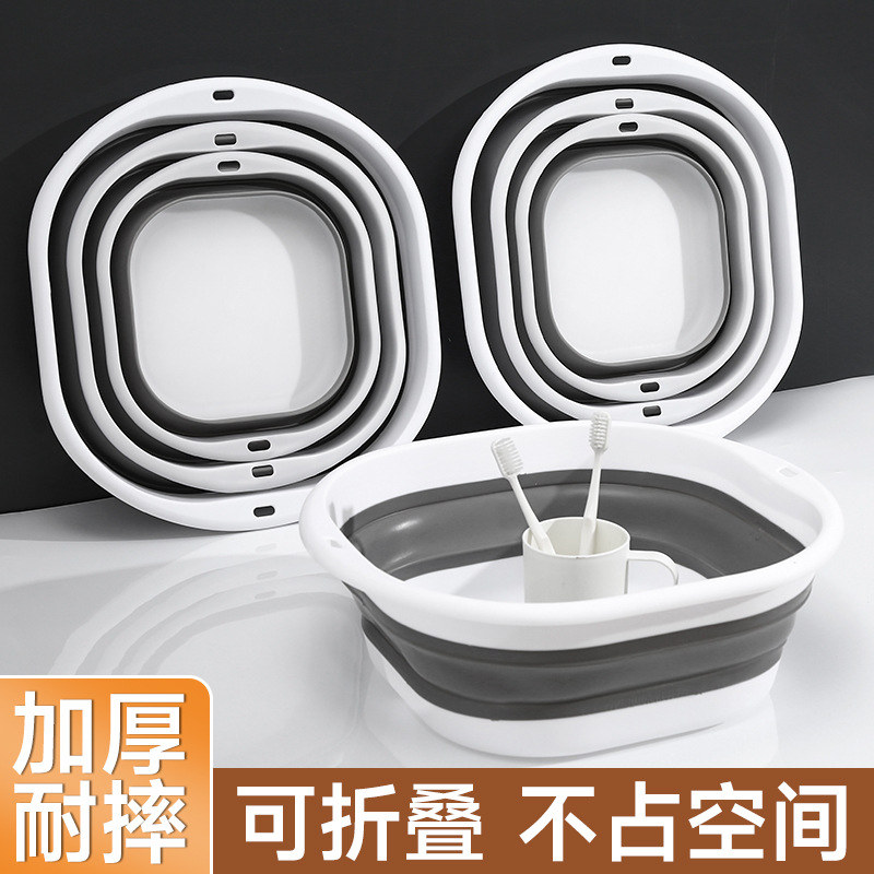 Foldable handheld plastic washbasin for students for traveling for…