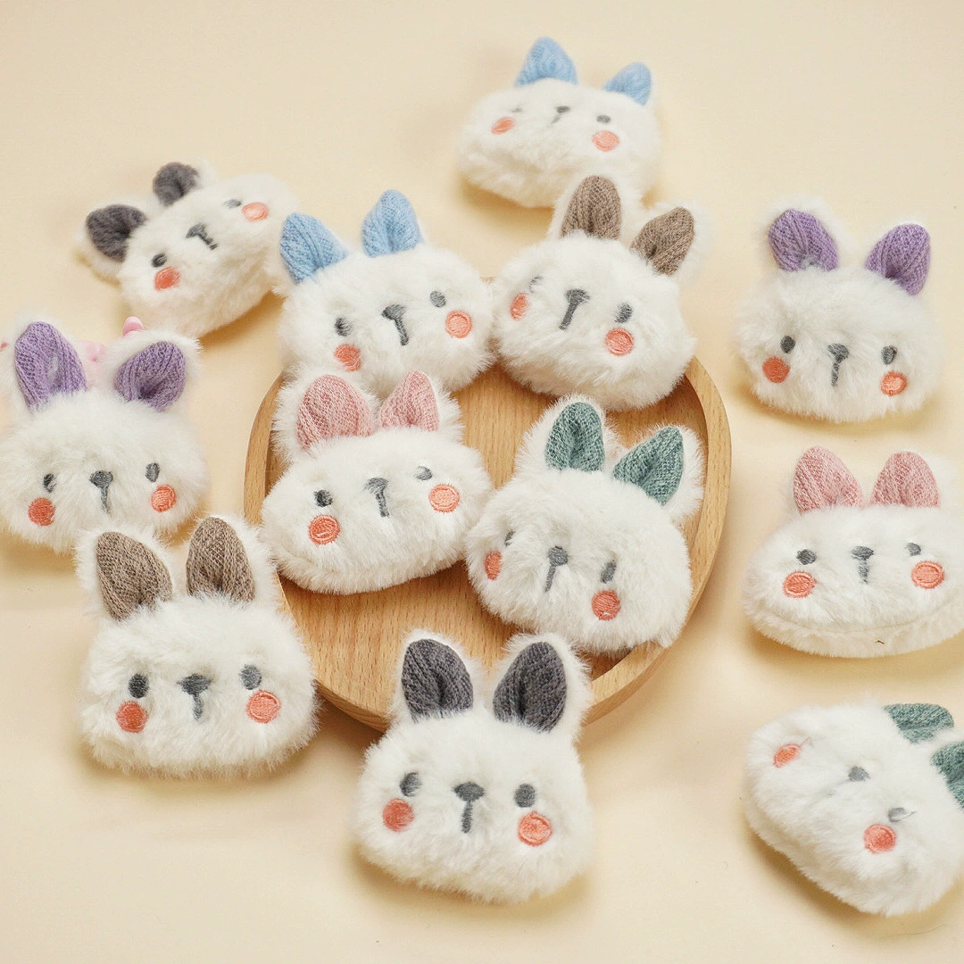 Мультяшная плюшевая кукла-кролик милая Брошь Аксессуары Носки сумка Детская Обувь Одежда Аксессуары для волос своими руками