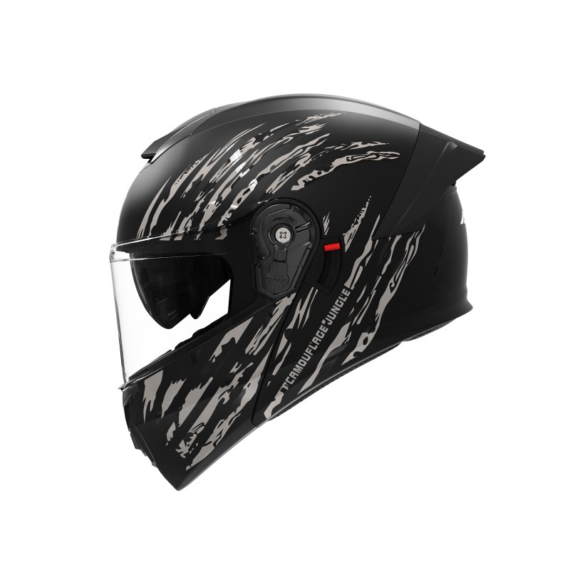 3C / Dot certificado casco de motocicleta masculino cuatro estaciones locomotora universal cool camuflaje casco de seguridad de invierno