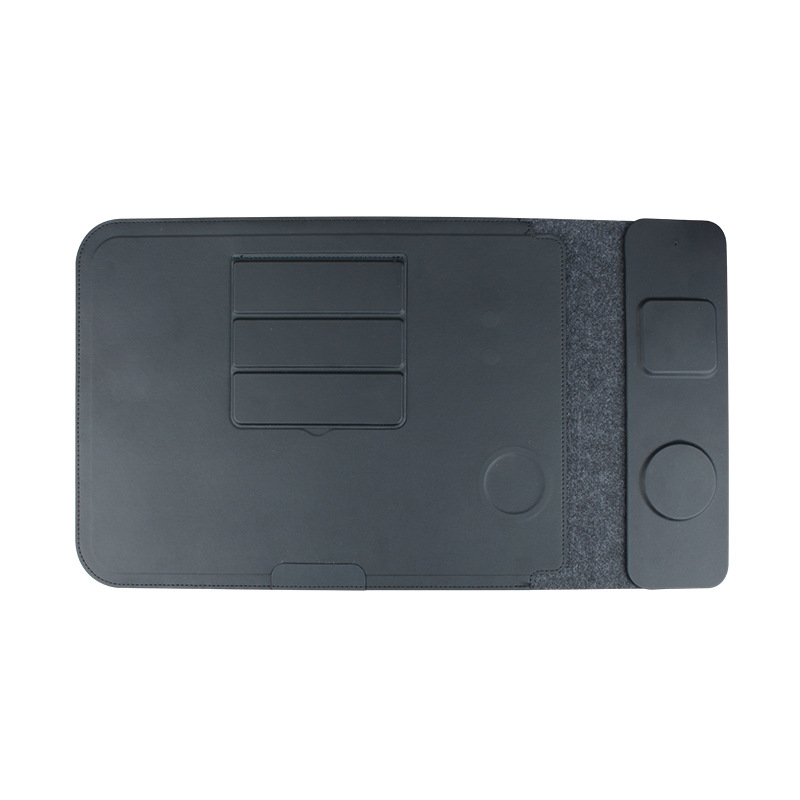 Soporte para portátil de oficina multifuncional, paquete de revestimiento de computadora, alfombrilla de ratón, imán fuerte, auricular para teléfono móvil, cargador inalámbrico