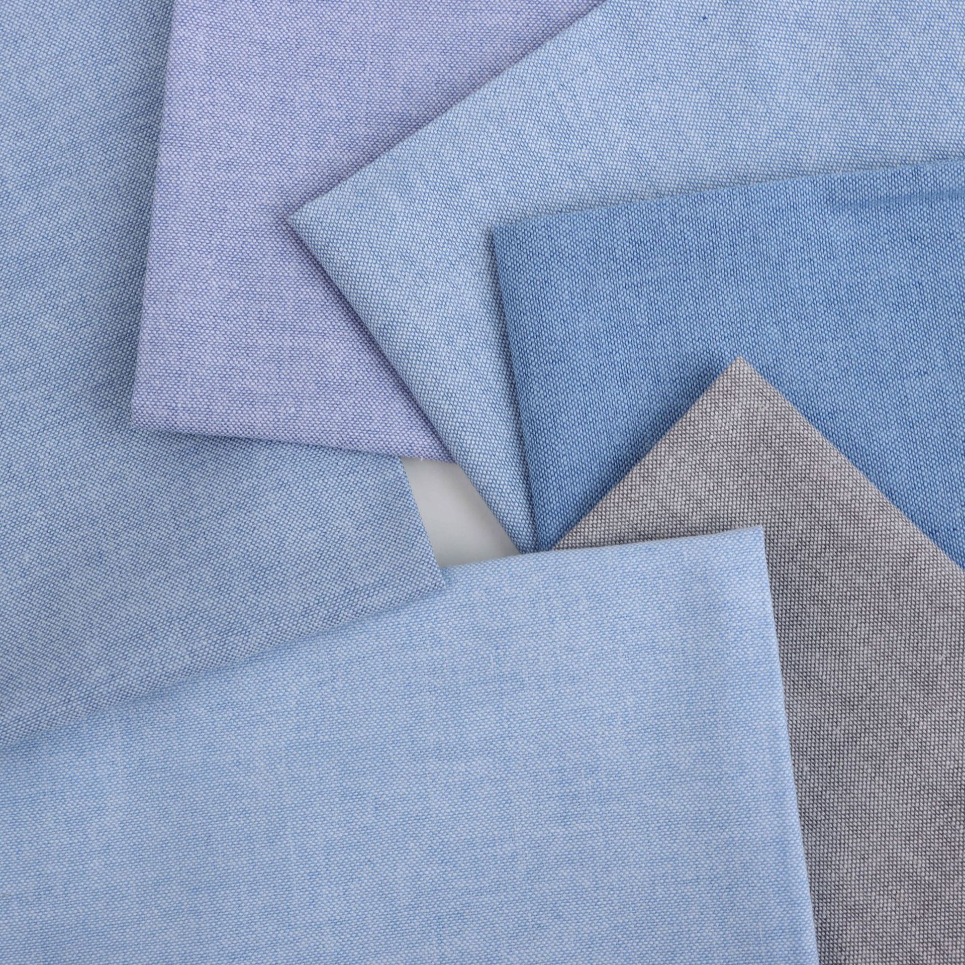 现货TC;CVC牛津纺青年布涤棉男女衬衫服装面料辅料高棉工装职业装