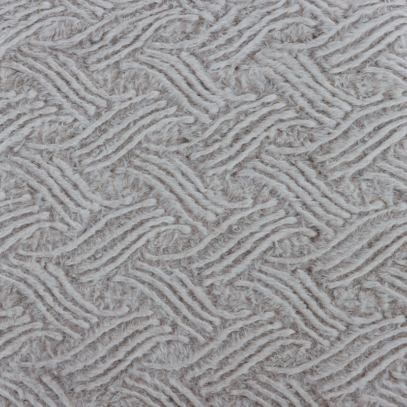 Spot frost color all -poly poly poly poly poly poly poly poly poly poly poem is edited by rabbit hair pressure flower fabrics autumn and winter clothing home spinning sofa pillow shoes and hat fabrics
