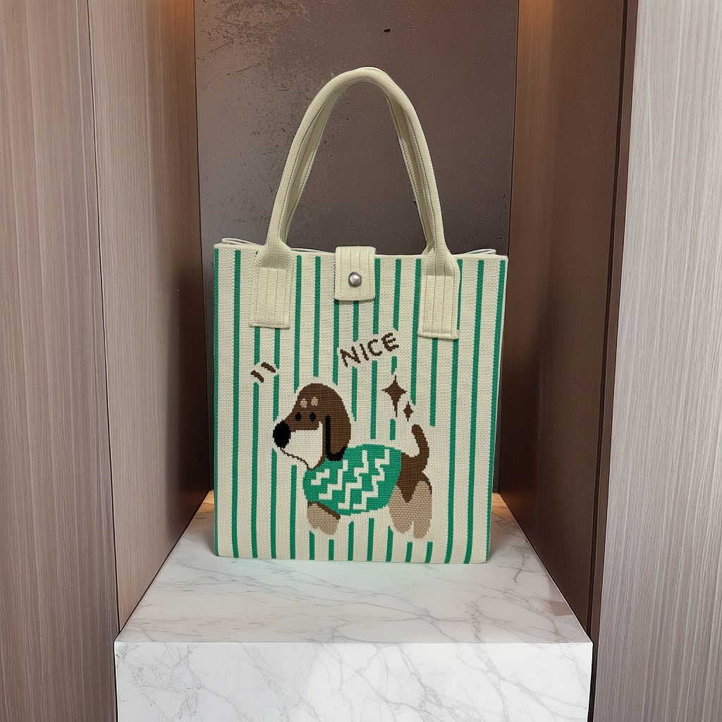Catuones lindas bolsas de punto bolsas de almacenamiento de viaje pequeño portátil hombro único oblicuo bolsas de teléfono móvil bolsas de mano de mujer versátiles