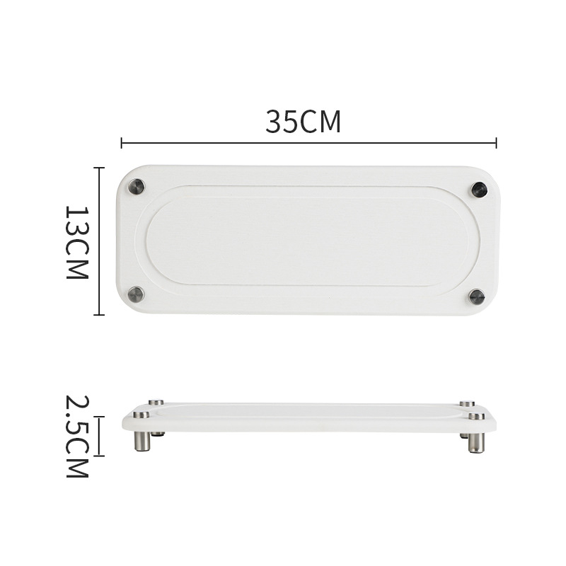 확대 35*13cm 흰색 타원형