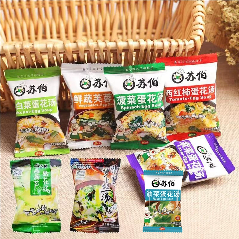 SuBo 6 г водоросли Яйцо цветок помидор шпинат капуста Гибискус свежие овощи яйцо цветочный суп быстрого приготовления суп SuBo