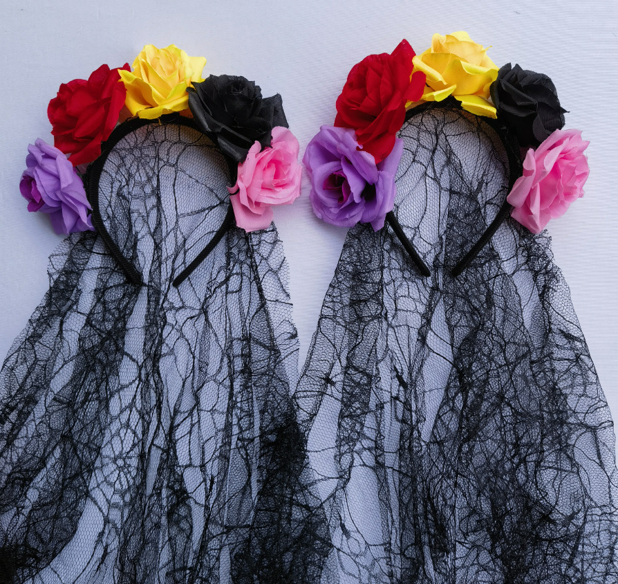 125g Weight Hair Band Hair Accessories Type Halloween Novelty Flower Daily Selfie Festival Party Accessories Party Supplies