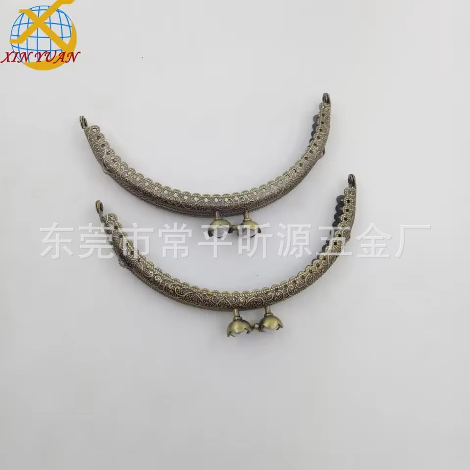 厂家生产半圆古铜色针孔口金， 半圆口金，银包夹