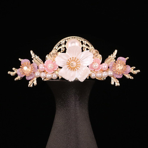 Hanfu Accessory Hairpin Ancient Costume Headpiece Women's Hair Accessory Ancient Style Fringe Hair Comb Fairy-Tale Hair Pin Fairy Set Women's Step Locket