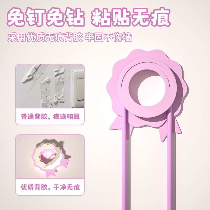 吊り下げ式ロープ収納、穴あけ不要、子供、大人、子供用縄跳び収納、壁掛けフック、子供に優しい|undefined