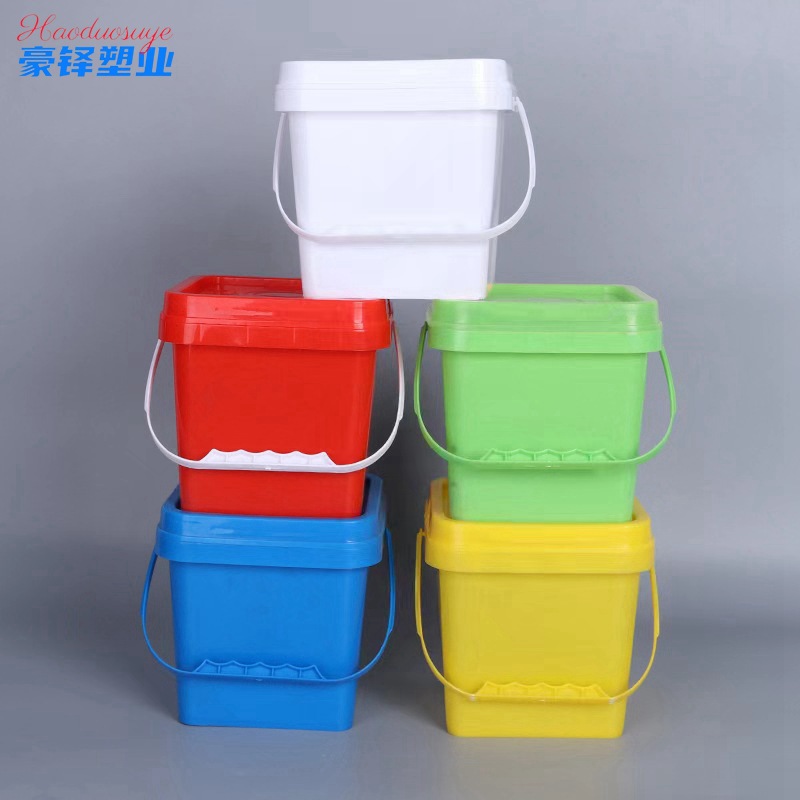 1L－5L注塑密封小方桶 粉剂小方桶 爆炸盐容器 洗衣粉方桶 发货及