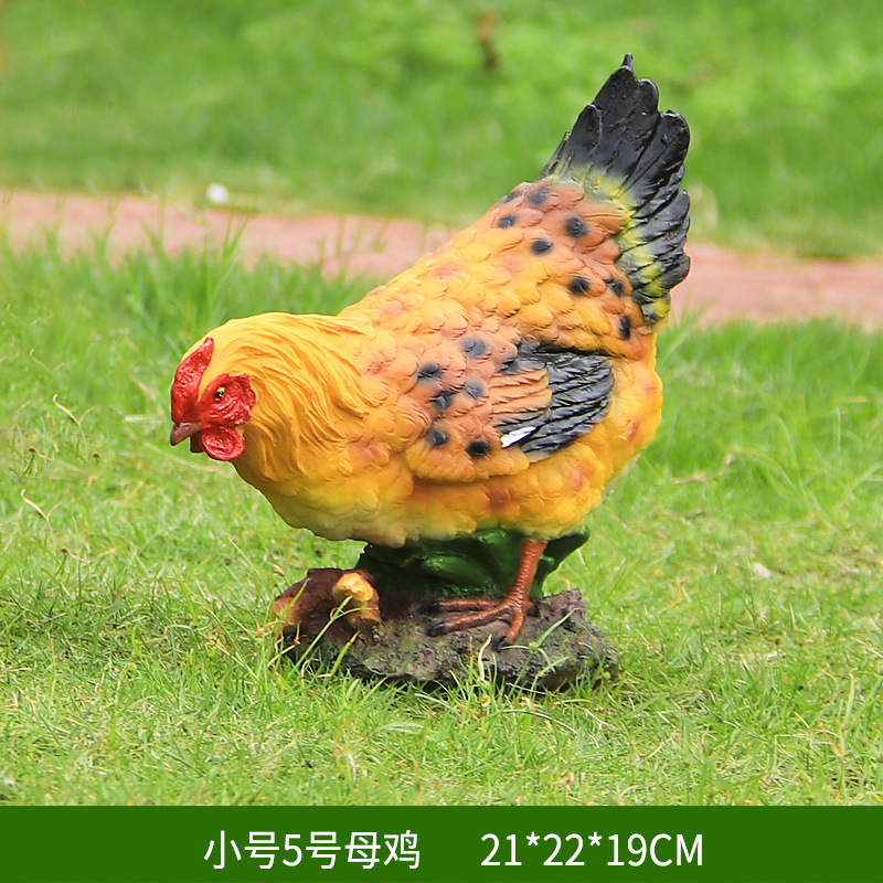 玻璃钢公鸡母鸡雕塑 thumbnail 16