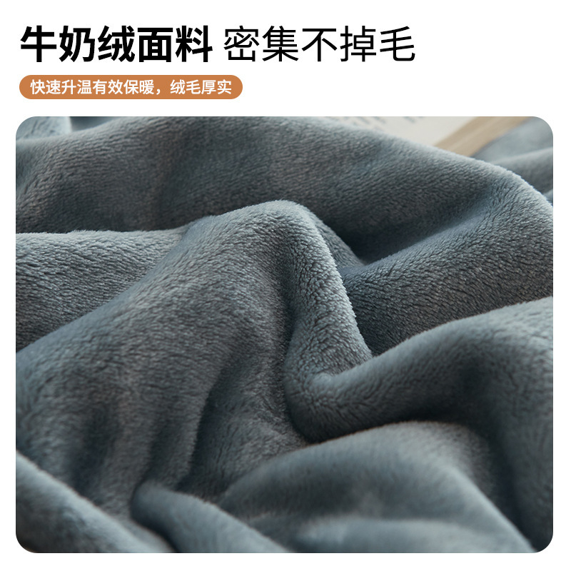 Invierno de alta grama mantas de lana de leche, mantas de siesta caliente de oficina, mantas de lana de coral, mantas de sofá, mantas de manta