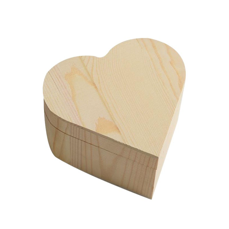 Деревянная подарочная коробка в форме сердца оптом ожерелье браслет шкатулка для драгоценностей бусины Будды деревянная коробка китайская откидная домашняя деревянная коробка