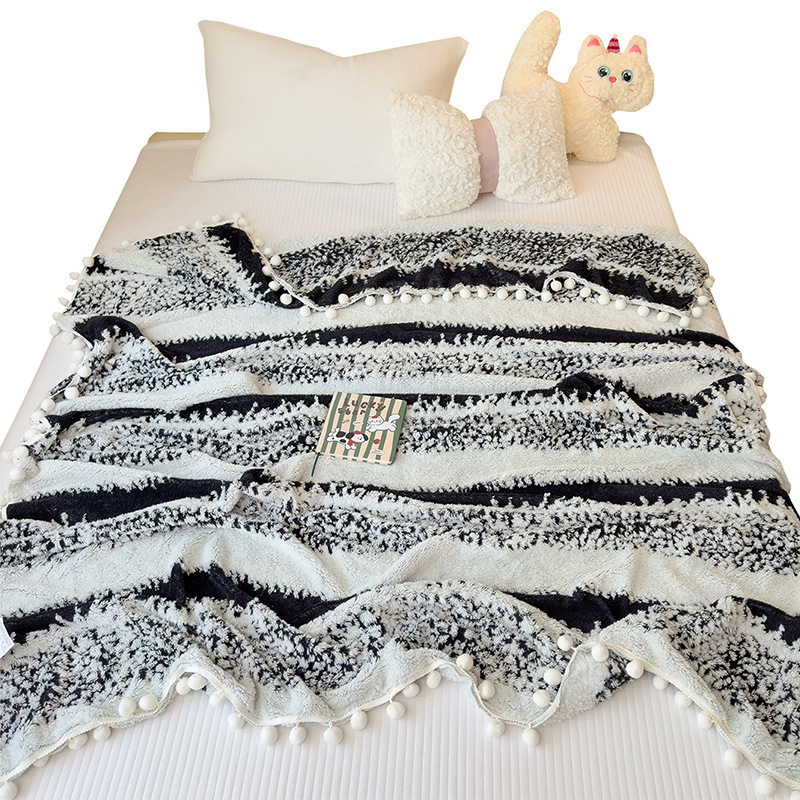 Inswind catiónico mantas mantas de sofá mantas Jacquard mantas de oficina siesta mantas de aire acondicionado mantas mantas de lana de coral mantas mantas mantas