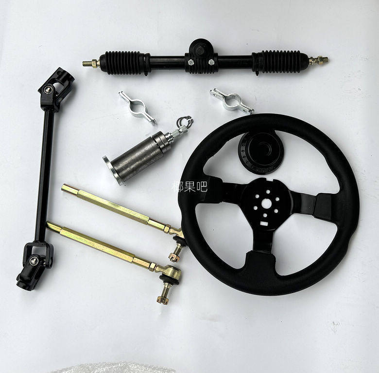 Wheel Tie Rod | Yeguo Ba Motorcycle frame - 42cm-steering-gear-complete-set-with-steering-wheel-ordinary-universal-joint