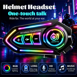 Kask Bluetooth Domofon Qulaqlıq Tam Üz Yarım Kask Motosiklet Sürmə Stereo Qulaqlıq