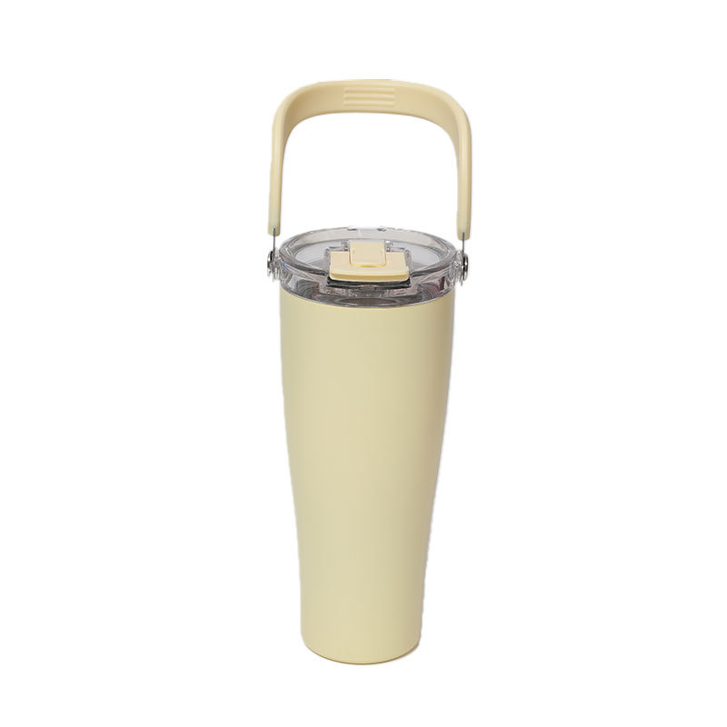 Amazon 40 Taza de agua de acero inoxidable roja Taza de oficina al aire libre Taza de aislamiento de calor de mujer Taza de acero inoxidable