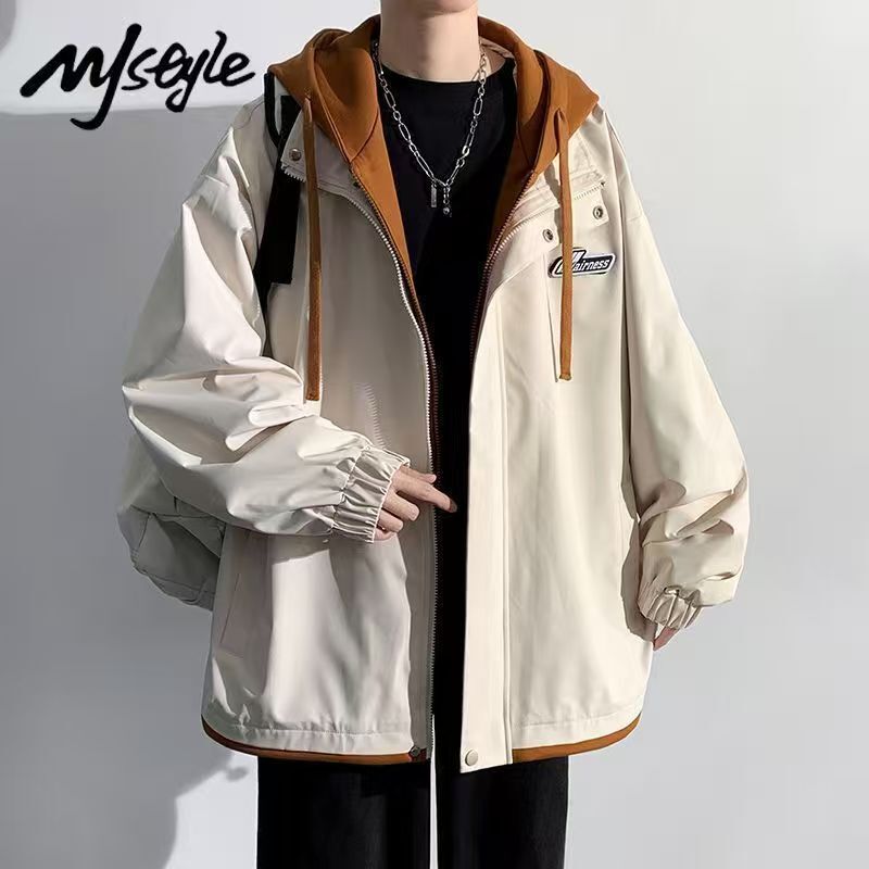 Youth Jackets for Boys, New Spring Style for Middle and High School Students, Baseball Uniforms with Hoods, Spring and Autumn Jackets for Men