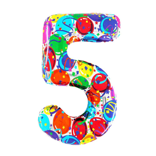 40 pulgadas de color estampado de edad globos digitales de aluminio de gran tamaño decoración de la escena de la fiesta