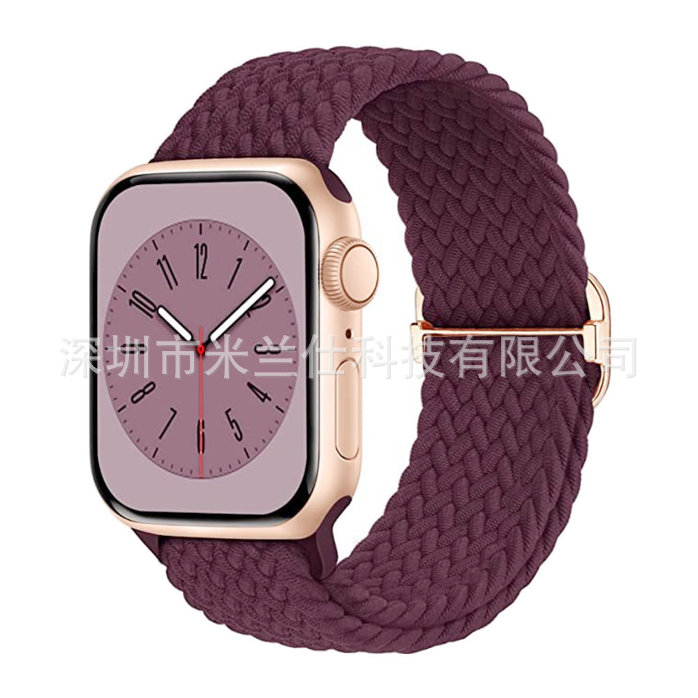 Nylon tejido para Apple iwatch456789 Apple ultra2 hebilla deslizante elástica S9 correa de reloj fabricante