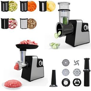 New Cross-Border Multifunctional Meat Grinder Electric Sausage Meat Grinder Household Fully Automatic Vegetable Cutter 2-in-1