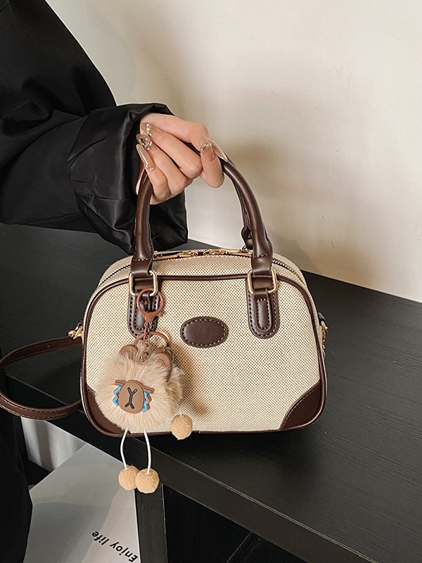 Bolso de nicho coreano de mujer de alto nivel, lino retro, bolso de hombro de viaje, nuevo tipo de bolso de viaje inclinado