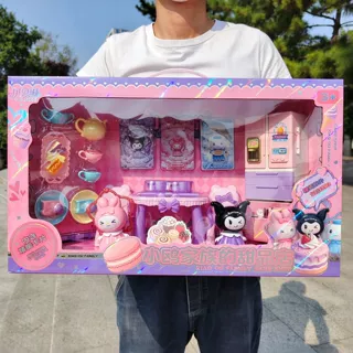 小欧甜品店女孩过家家玩具仿真房间大礼盒儿童玩具礼物摆摊批发