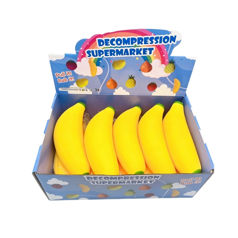 Simulación de plátano rebote lento pellizco pequeño libro rojo húmedo suave sensación muscular suave débil alivio de presión pellizco juguete de música image 6