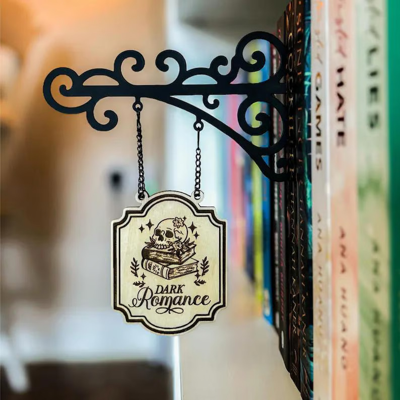 RZP 跨境 Book Nook Tavern Signs 图书类型分隔器 书签分隔标识|undefined