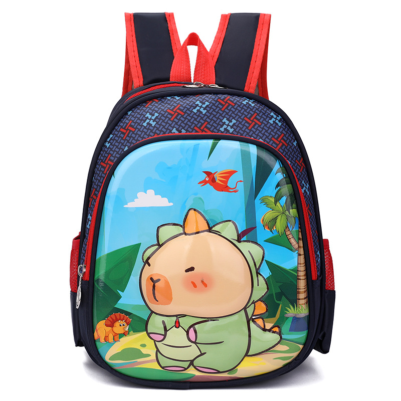 Transfronteriza mayorista de 12 pulgadas Kapibara caricatura mochila infantil encantadora mochila de jardín de infantes 3D shell
