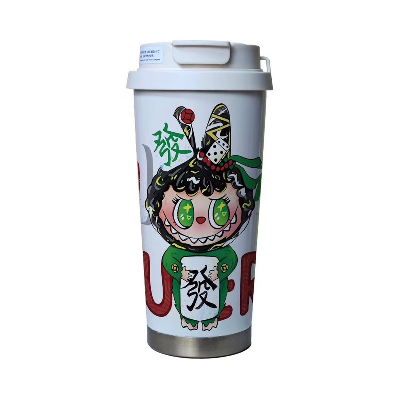 新しいファッション漫画スズランコーヒーカップ 316 ステンレス鋼魔法瓶カップインターネット有名人の車のポータブルストローカップギフト|undefined