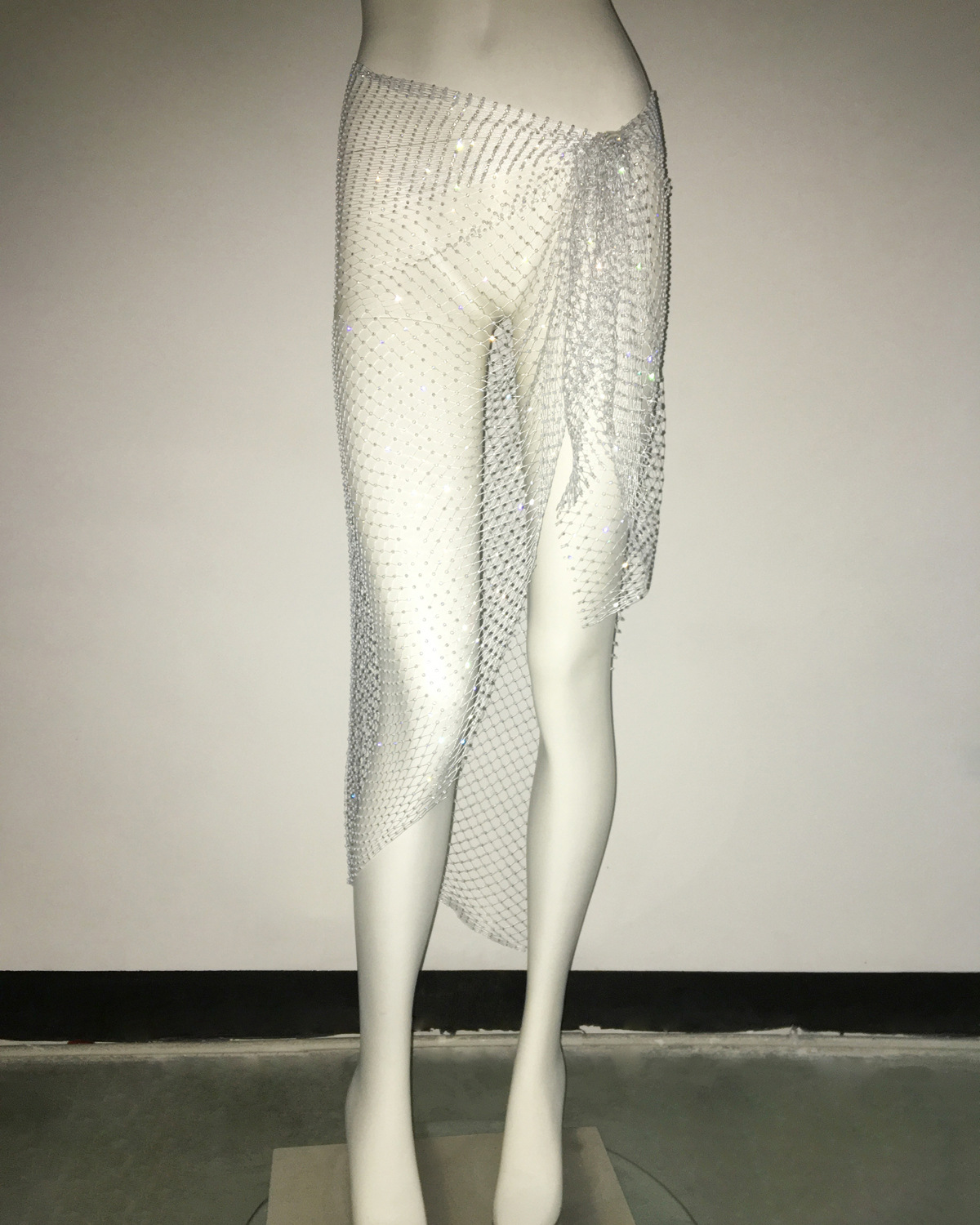 129g Weight Midi Dress Dress Length Type Skirt Dresses Type Polyester, Glass Fabric Type Low Waist Waist Line Swimming Pool Occasion See-Through Function Regular Fit Fit Type Solid Color Pattern Summer Season Women's Gender Sexy Style Summer Sexy Solid Color Polyester Glass Midi Dress Skirts 9