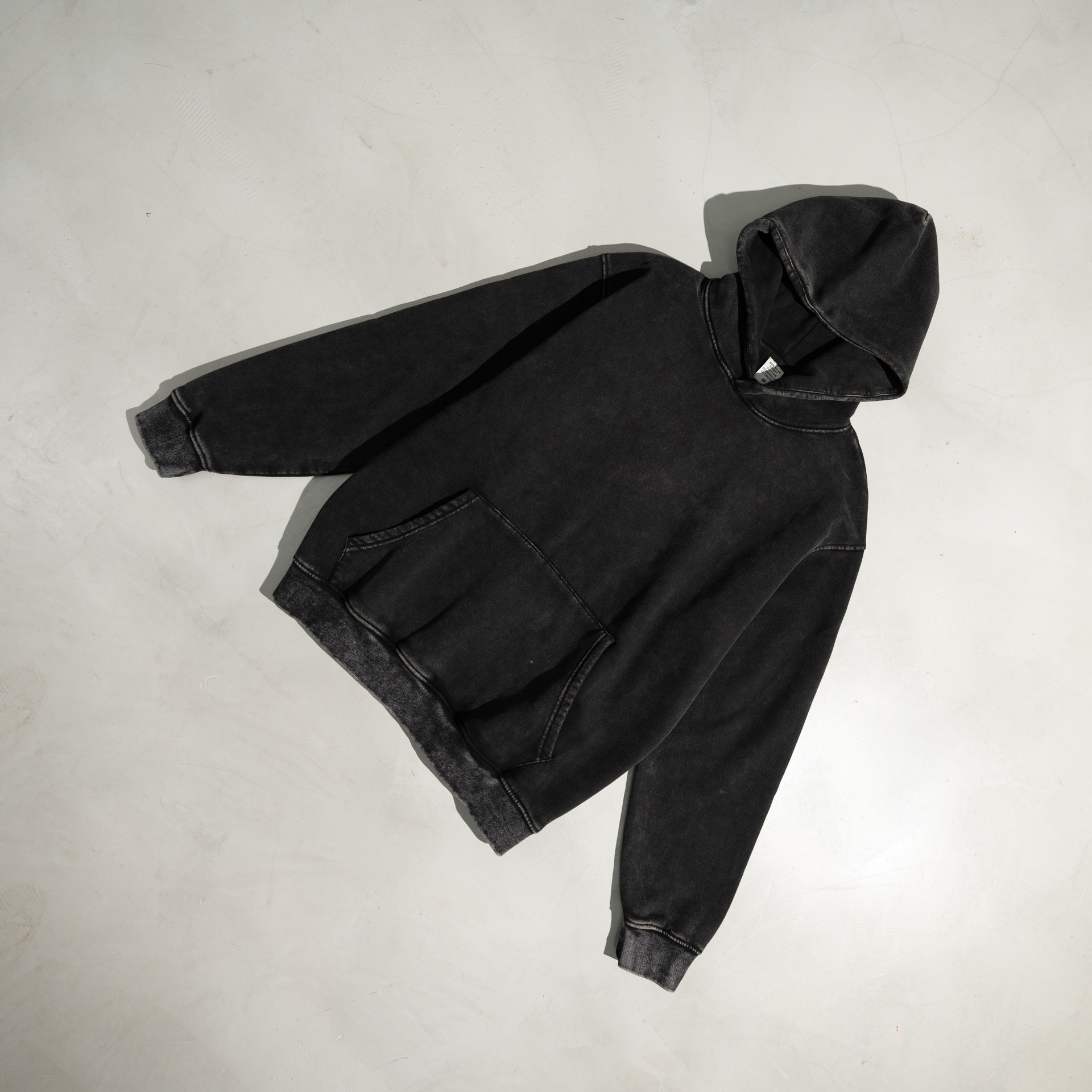 Men's Heavyweight Washed Hooded Sweatshirt For Autumn And Winter_voghion.com