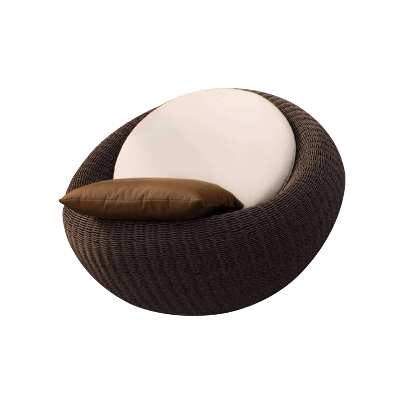 Sofá al aire libre tela de caña patio villa ocio silla de caña hotel terraza residencial impermeable solar tela de caña muebles