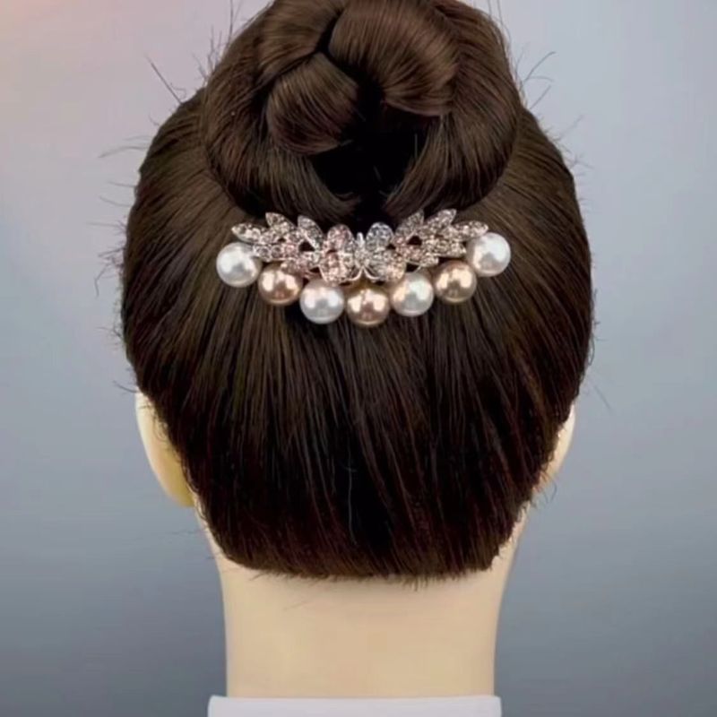 古代風のヘッドギア、5本爪ヘアコーム、合金模造パールとダイヤモンドがちりばめられたコーム、多用途の滑り止めヘアピン、ヘアピン、ヘアピン|undefined